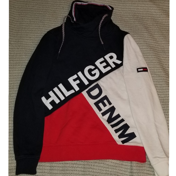 Womens Tommy Denim pullover - Picture 1 of 2